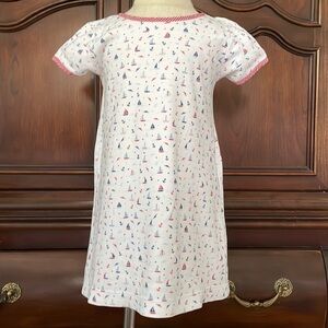LULLABY SET Girl Sailboat Dress Nautical Preppy Summer 3T